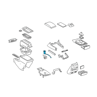 OEM 2007 Lexus LX470 Socket Assembly, Power Outlet Diagram - 85530-60010