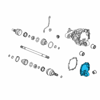 OEM 2013 Chevrolet Camaro Differential Cover Diagram - 20964026