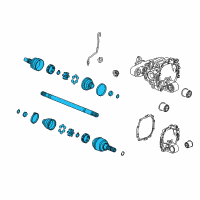 OEM 2012 Chevrolet Camaro Axle Assembly Diagram - 22953759