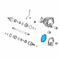 OEM 2012 Chevrolet Camaro Gasket, Rear Axle Housing Cover Diagram - 92230403