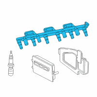 OEM 2001 Jeep Grand Cherokee Ignition Coil Diagram - 56041476AB