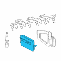 OEM 2000 Jeep Grand Cherokee Powertrain Control Module Diagram - 56041423AE