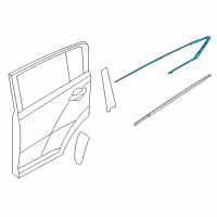 OEM 2020 Kia Sportage MOULDING Assembly-Rear Door Diagram - 83850D9000