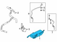 OEM Ford Bronco Sport Auxiliary Cooler Diagram - JX6Z-7869-C