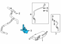 OEM Ford Bronco Sport PUMP ASY Diagram - LX6Z-18D473-Q