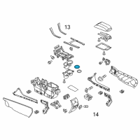 OEM 2013 Lincoln MKX Cup Holder Insert Diagram - DA1Z-7813562-AB