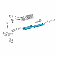 OEM 2008 Dodge Sprinter 3500 Exhaust Muffler Diagram - 68012005AA