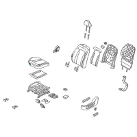 OEM 2011 Kia Optima Pad Assembly-Front Seat Cushion Diagram - 881502T020