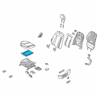 OEM Kia Optima Heater-Front Seat Cushion Diagram - 881954C010