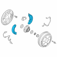 OEM 2016 Ram ProMaster City Drum Shoe And Lining Kit Diagram - 68283192AA