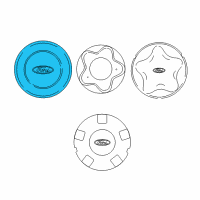 OEM 1999 Ford Expedition Hub Cap Diagram - XL2Z1130BA