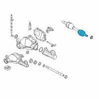 OEM 2010 Jeep Grand Cherokee Boot Pkg-Half Shaft Diagram - 5140759AA