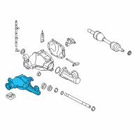 OEM Jeep Commander Axle-Service Front Diagram - 52111369AC