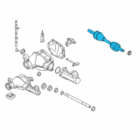 OEM 2006 Jeep Grand Cherokee Axle Shaft Assembly Replaces Diagram - 52104591AB