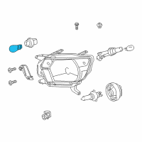 OEM 2016 Toyota Tundra Signal Lamp Bulb Diagram - 90084-98062