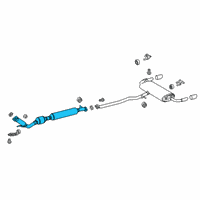 OEM 2020 Toyota RAV4 Converter & Pipe Diagram - 17410-25200