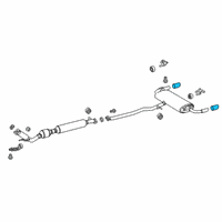 OEM 2020 Toyota RAV4 Tailpipe Diagram - 17408-F0030