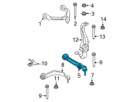 OEM BMW 840i Gran Coupe CONTROL ARM WITH RUBBER BUSH Diagram - 31-10-6-886-905