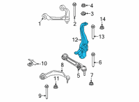 OEM BMW 530i xDrive Right Carrier Diagram - 31-20-6-884-382