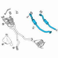 OEM 2015 Dodge Durango Exhaust Converter And Pipe To Manifold Diagram - 68210351AC