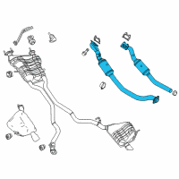 OEM 2020 Dodge Durango Exhaust Converter And Pipe To Manifold Diagram - 68210351AC