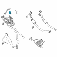 OEM 2016 Jeep Grand Cherokee Exhaust Extension Pipe Diagram - 68072213AD