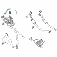 OEM 2016 Dodge Durango Exhaust Extension Pipe Diagram - 68072213AD