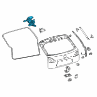 OEM Lexus RX350 Unit Assy, Power Back Door Diagram - 68910-0E024