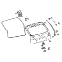 OEM 2012 Lexus RX350 Bracket, Back Door DAMPER Stay Diagram - 68945-48050