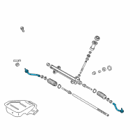 OEM 2015 Kia Optima End Assembly-Tie Rod LH Diagram - 568204R000