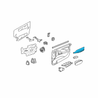 OEM 2005 Pontiac GTO Insert, Front Side Door Armrest Diagram - 92119722