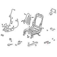 OEM 2022 Honda Ridgeline Knob, Reclining *NH900L* (DEEP BLACK) Diagram - 81652-T2F-A51ZJ