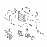 OEM 1996 Honda Civic Pipe C, Receiver Diagram - 80343-S01-A01