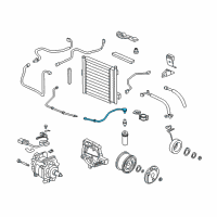 OEM 1997 Honda Civic Pipe A, Receiver Diagram - 80341-S01-A01