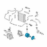 OEM Honda Civic Clutch Set, Compressor Diagram - 38900-P2E-A01