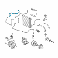 OEM 2000 Honda Civic Pipe, Suction (B) Diagram - 80322-S01-A01