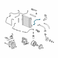 OEM 2000 Honda Civic Pipe, Condenser Diagram - 80331-S01-A01