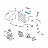 OEM Honda Civic Seal, Condenser (Upper) Diagram - 80115-S04-000