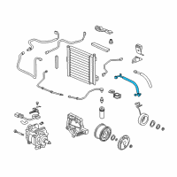 OEM Honda Civic Hose, Discharge (Parker) Diagram - 80315-S01-A01