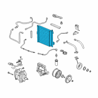 OEM 2000 Honda Civic Condenser (Sam) Diagram - 80110-S01-A11