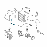 OEM 1998 Honda Civic Pipe B, Receiver Diagram - 80342-S01-A01