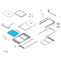 OEM Kia Soul EV WEATHERSTRIP-PANORAMAROOF Diagram - 81614B2000