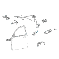 OEM Hyundai XG350 Rod Assembly-Front Door ACTUATOR, R Diagram - 81340-39000