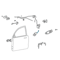 OEM 2005 Hyundai XG350 Rod Assembly-Front Door ACTUATOR, R Diagram - 81340-39000