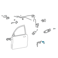 OEM Hyundai XG300 Switch Assembly-Door Unlock, RH Diagram - 95760-39900