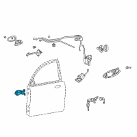 OEM 2001 Kia Optima Hinge Assembly-Door Lower LH Diagram - 7933038000