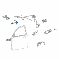 OEM Hyundai XG350 Checker Assembly-Front Door, RH Diagram - 79390-39400