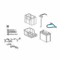 OEM Acura TSX Cable Assembly, Battery Ground Diagram - 32600-TP1-A00