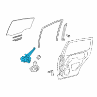 OEM 2016 Toyota Yaris Window Regulator Diagram - 69830-0D220