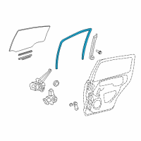 OEM 2018 Toyota Yaris Run Weatherstrip Diagram - 68142-0D220